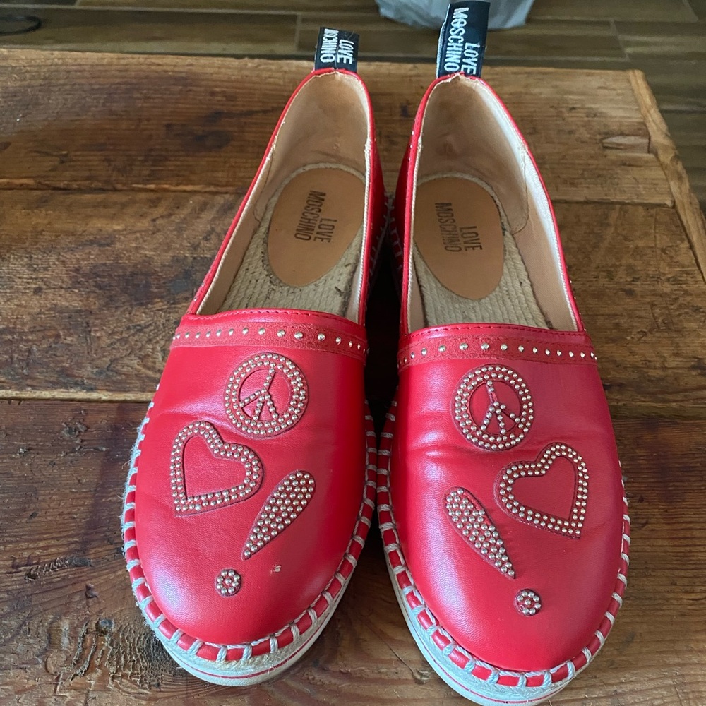 Love Moschino slip on espadrilles